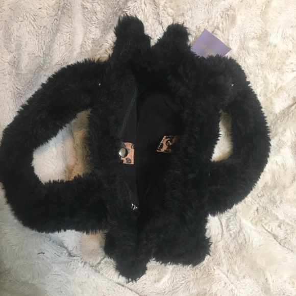 Madden girl faux fur leopard print tote - Picture 5 of 8